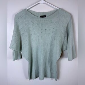 The Limited Womens Batwing Sleeve‎ Sweater Small Sage Green 50% Merino Wool
